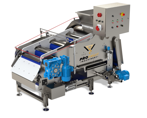 Belt press for fruit processing and juice production details