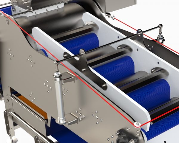 Belt press with medium efficiency