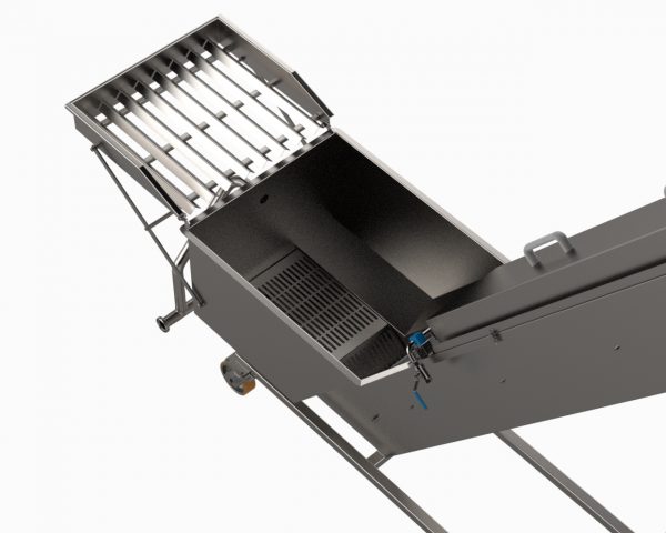 Fruit, washer mill. Fruit and vegetable washer conveyor grinder for juice production